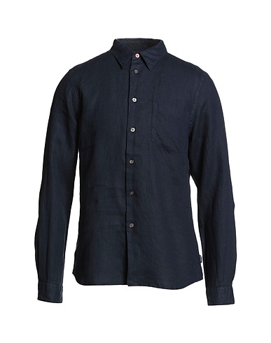 PS PAUL SMITH Linen shirt Midnight blue 100% Linen