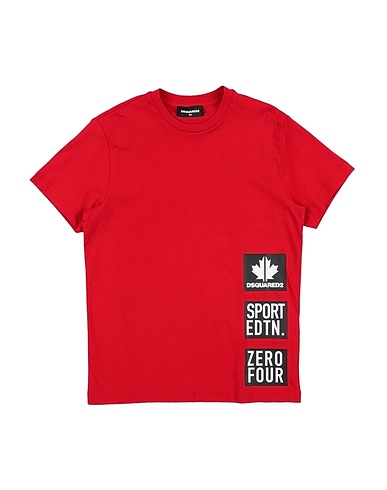 DSQUARED2 T-shirt Rosso 100% Cotone