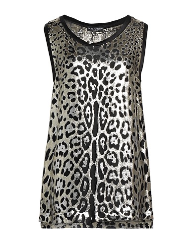 DOLCE&GABBANA Top Gold Polyester