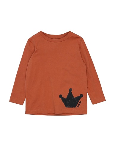 TOURISTE T-shirt Marrone 100% Cotone