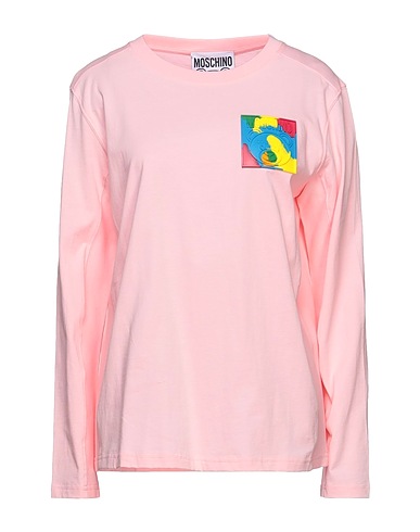 MOSCHINO T-shirt Rosa chiaro 100% Cotone
