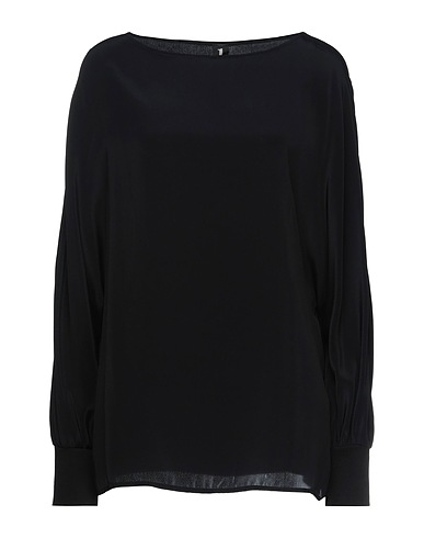 1-ONE Top Black 86% Acetate, 9% Silk, 5% Polyamide
