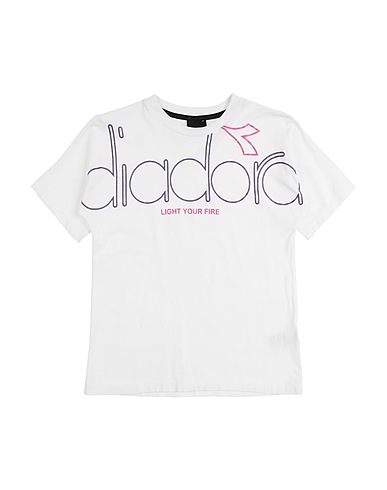 DIADORA T-shirt White 100% Cotton
