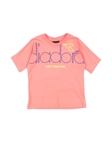 DIADORA T-shirt Salmon pink 100% Cotton