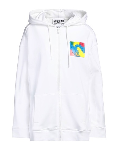 MOSCHINO Felpa COUTURE Bianco 100% Cotone