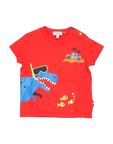 PAUL SMITH T-shirt Orange 100% Organic cotton