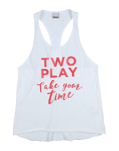 TWO PLAY Canotta Bianco 100% Cotone