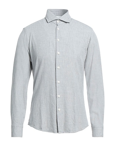 BASTONCINO Solid colour shirt Light grey 100% Cotton