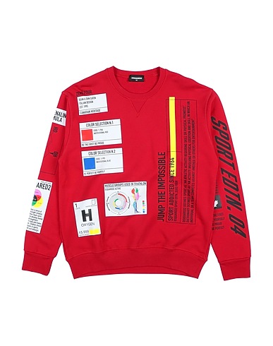DSQUARED2 Sweatshirt Red 100% Cotton