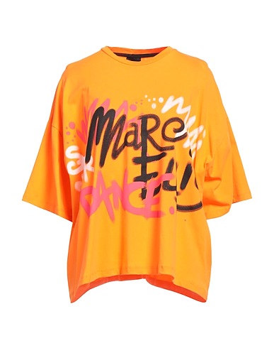 MARC ELLIS Oversize-T-Shirt Orange 100% Cotton