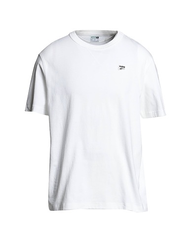 PUMA T-shirt Downtown Tee
 White 100% Cotton