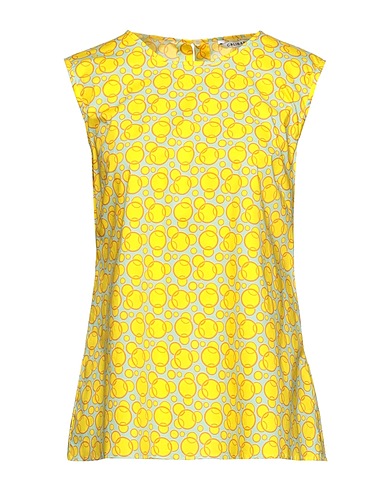 CALIBAN Top Yellow 97% Cotton, 3% Elastane