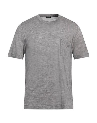ZANONE Basic T-shirt Grey 100% Virgin Wool