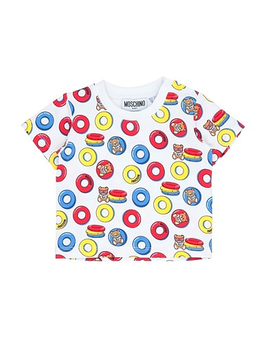 MOSCHINO BABY T-shirt White 95% Cotton, 5% Elastane