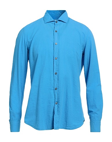 GHIRARDELLI Camicia tinta unita Azzurro 100% Cotone