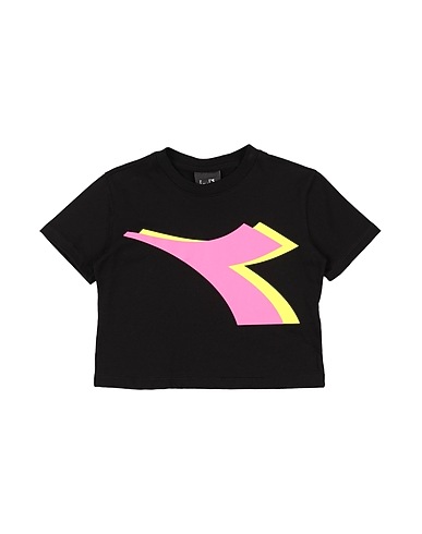 DIADORA T-shirt Nero 100% Cotone