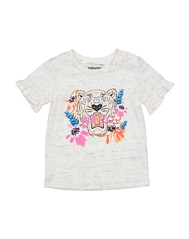 KENZO KIDS T-shirt Ivory 100% Cotton