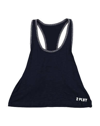 TWO PLAY T-shirt Midnight blue 95% Viscose, 5% Elastic fibres
