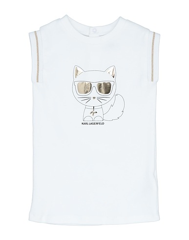 KARL LAGERFELD T-shirt Bianco 100% Cotone