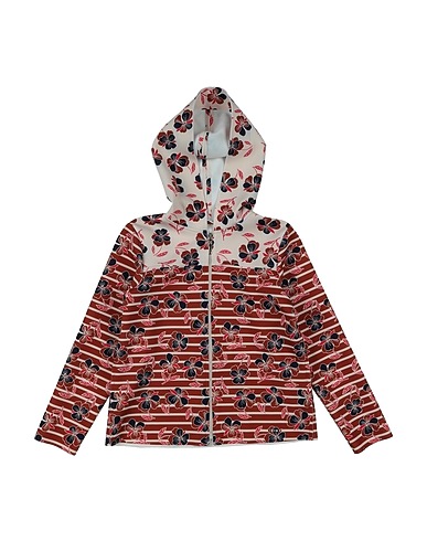 LIU •JO Hooded track jacket  Brown 92% Polyester, 8% Elastane