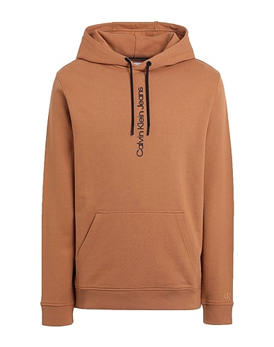CALVIN KLEIN JEANS Hoodie Kamel 100% Baumwolle