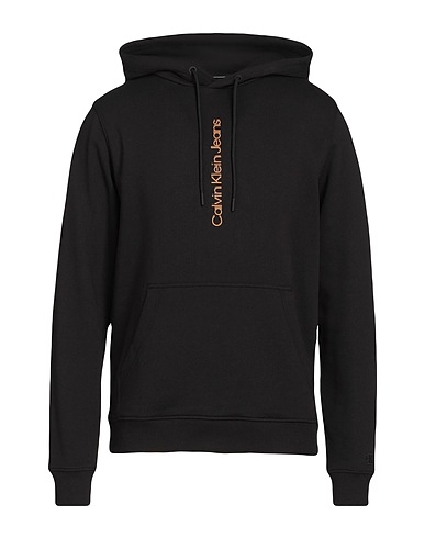 CALVIN KLEIN JEANS Hooded track jacket  Black 100% Cotton