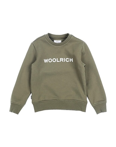 WOOLRICH Felpa Verde militare 100% Cotone