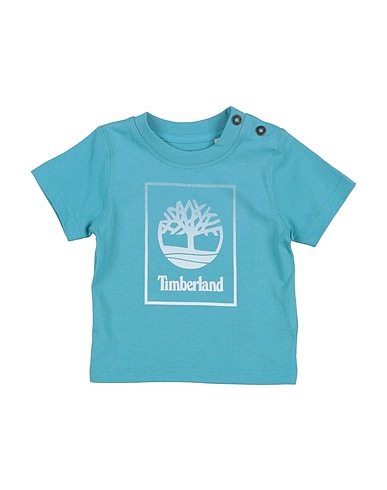 TIMBERLAND T-shirt Turquoise 100% Organic cotton, Elastane