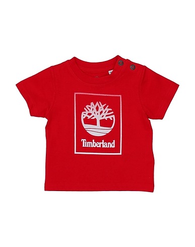 TIMBERLAND T-shirt Red 100% Organic cotton, Elastane