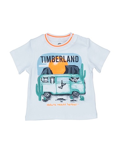TIMBERLAND T-shirt White 100% Cotton, Polyester, Elastane