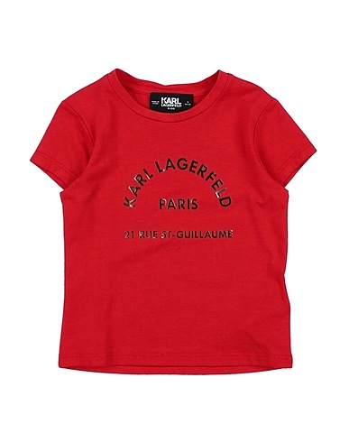 KARL LAGERFELD T-shirt Red 47% Cotton, 46% Modal, 7% Elastane