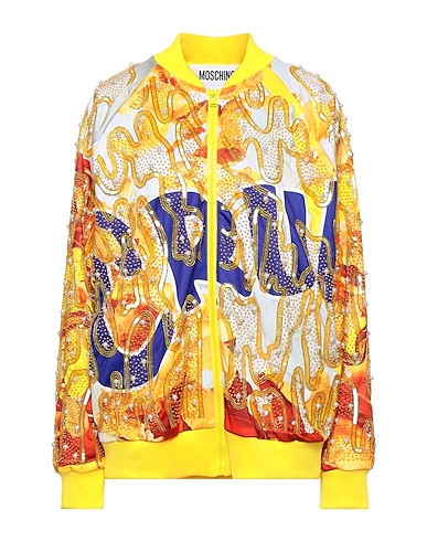MOSCHINO Sweatshirt Gelb 100% Polyester, Andere Fasern, Baumwolle, Acryl, Glas
