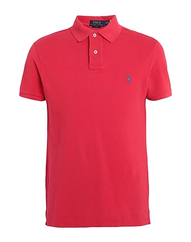 POLO RALPH LAUREN Polo shirt SLIM FIT MESH POLO SHIRT
 Red 100% Cotton