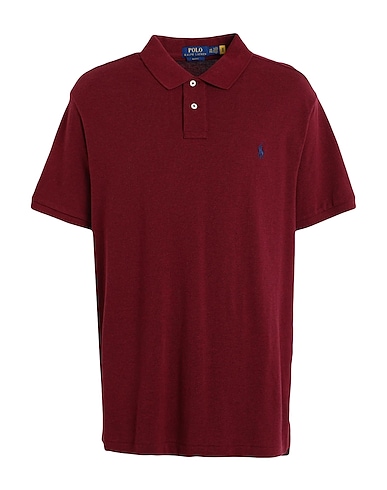 POLO RALPH LAUREN Polo shirt SLIM FIT MESH POLO SHIRT
 Burgundy 100% Cotton