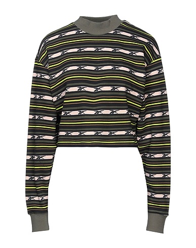 REEBOK Sweatshirt Military green 100% Cotton