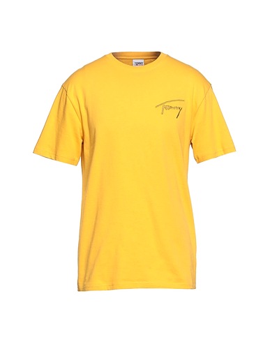 TOMMY JEANS Basic T-Shirt TJM TOMMY SIGNATURE T-SHIRT
 Marigold 100% Organic cotton