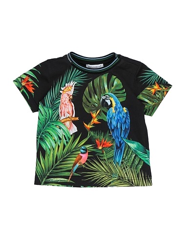 DOLCE&GABBANA T-shirt Black 100% Cotton, Elastane