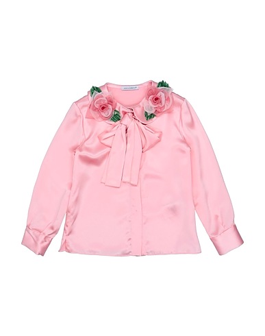 DOLCE&GABBANA Patterned shirts & blouses Light pink 100% Silk