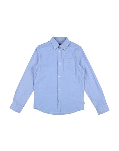 JACK & JONES 無地シャツ スカイブルー コットン 100%
