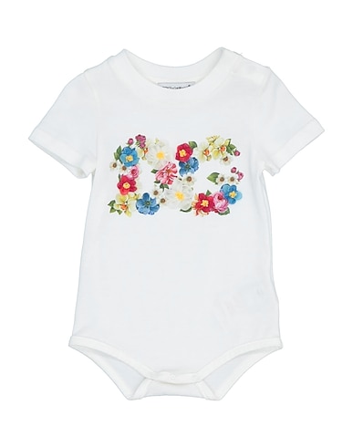 DOLCE&GABBANA Baby bodysuit White 100% Cotton