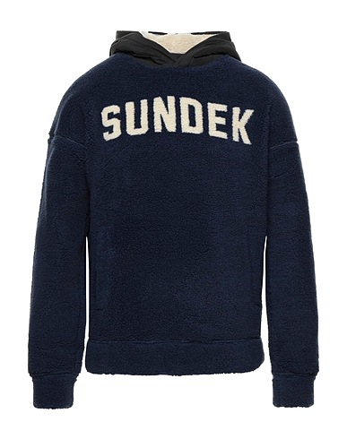 SUNDEK Hooded track jacket  Midnight blue 55% Polyester, 45% Acrylic