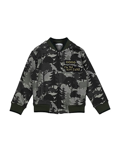 DOLCE&GABBANA Sweatshirt Military green 100% Cotton, Polyester, Viscose, Elastane