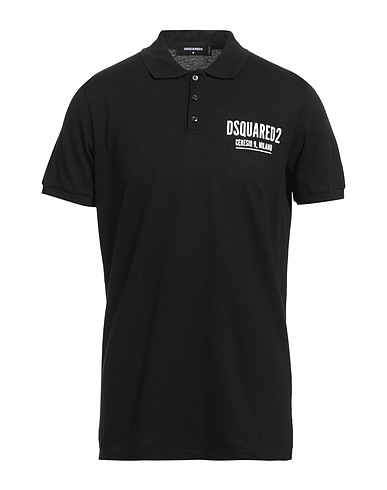 DSQUARED2 Polo shirt Black 100% Cotton