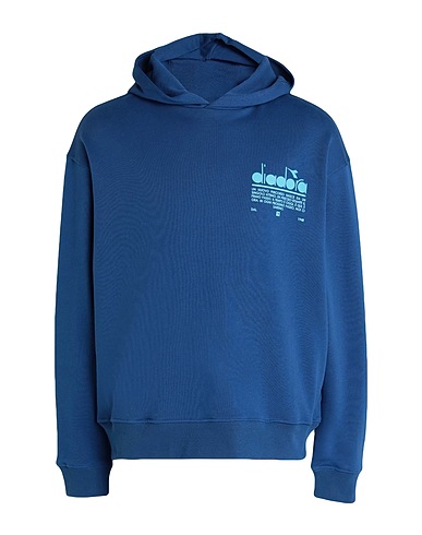 DIADORA Hooded sweatshirt CAMARO
 Blue 100% Cotton