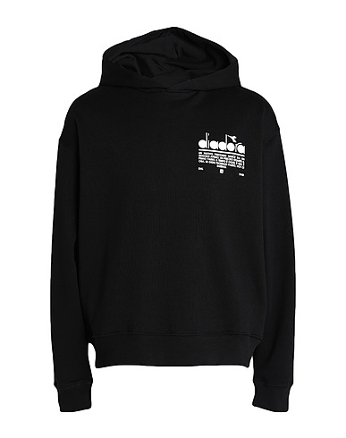 DIADORA Hooded sweatshirt CAMARO
 Black 100% Cotton