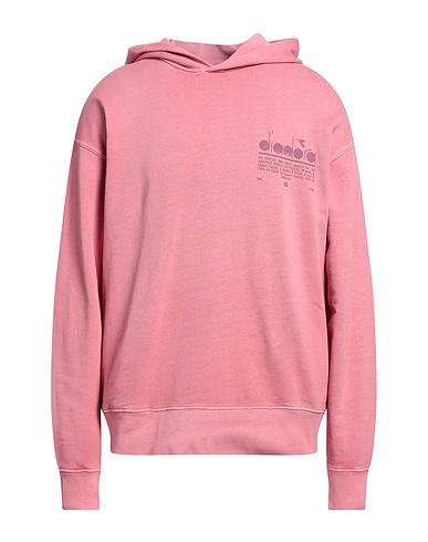 DIADORA Hooded sweatshirt GAME L LOW WAXED
 Magenta 100% Cotton