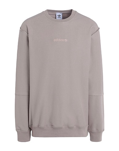 ADIDAS ORIGINALS Felpa LOOPBACK CREW
 Tortora 100% Cotone