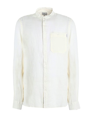 WOOLRICH Camicia in lino Avorio 100% Lino