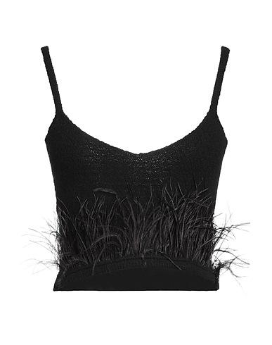 DIXIE Top Black 60% Acrylic, 14% Polyamide, 10% Polyester, 8% Wool, 8% Viscose
