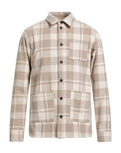 LES DEUX Checked shirt 50% Wool, 50% Polyester